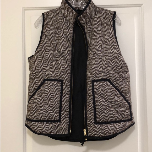 J. Crew Factory Jackets & Blazers - J. Crew Factory Herringbone Puffer Vest